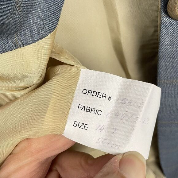 Grand Prix Equestrian Hunt Coat Women Sz 14T (Fits like 8) Gray Wool Plaid FLAW - Picture 11 of 11